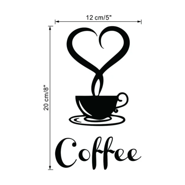 9 styles Coffee Wall Stickers for Kitchen Decorative Stickers Vinyl Wall Decals DIY Stickers Home Decor Dining Room Shop Bar - Image 16