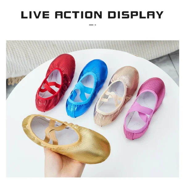 Dance Shoes Female Multi-Color Soft Sole Chinese Dance Children Practice Dance Special Baby Ballet Shoes - Image 16