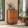 Mid Century Modern Dresser,5 Drawer Dresser with Storage,Chest of Drawers with Metal Handle,Large Wooden Drawer Organizer - Image 5