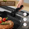 20 Pcs Pots and Pans Set Non Stick, Cookware Sets with Detachable Handle, Granite Induction RV Kitchen Cooking Set - Image 4