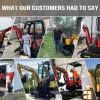 USA Stock 15HP Mini Excavator 1 Ton Crawler Excavator with Enclosed Cab Samll Digger Door to Door Delivery - Image 16