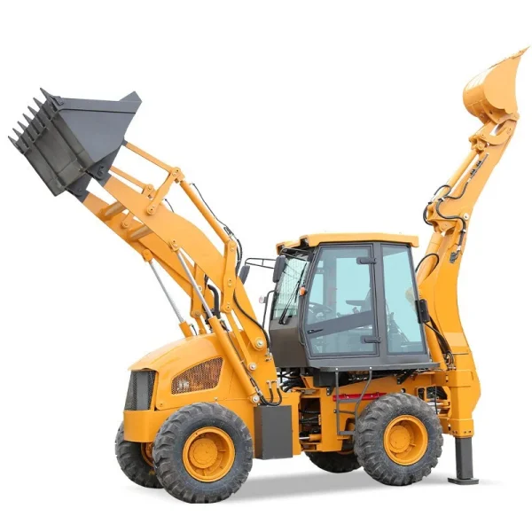 Farm 4wd loader backhoe mower 4x4 lawnmower single plough use tractor trenching machine agricultural agricolas mexico from China - Image 3