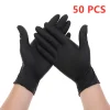 50PCS Pink Nitrile Gloves Disposable Powder Free Household Cleaning Gloves for Kitchen Gardening Working Dishwashing Industrial - Image 10