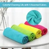 12pcs Microfiber Cleaning Cloth 30X30 cm ,12 Pack Cleaning Rag, Cleaning Towels with 4 Color Assorted,11.8"X11.8" - Image 3