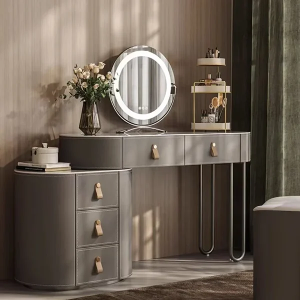 Best Selling Modern Dressing Table with Drawers Bedroom Furniture Solid Wood Dresser Table - Image 2