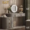 Best Selling Modern Dressing Table with Drawers Bedroom Furniture Solid Wood Dresser Table - Image 9