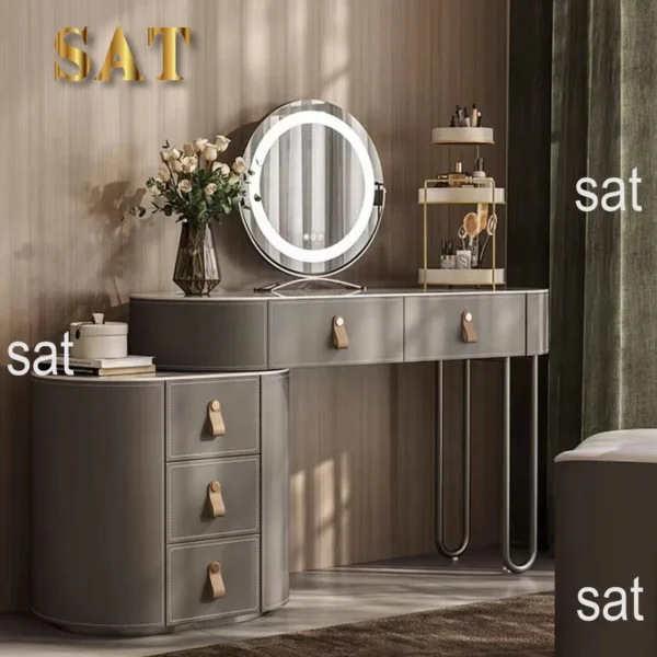 Best Selling Modern Dressing Table with Drawers Bedroom Furniture Solid Wood Dresser Table - Image 9
