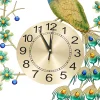 Luxury Peacock Wall Clock Metal 3D Art Decoration Wall Clock 8.26Inch Silent Quartz Scanning Movement Dining Room Decor - Image 5