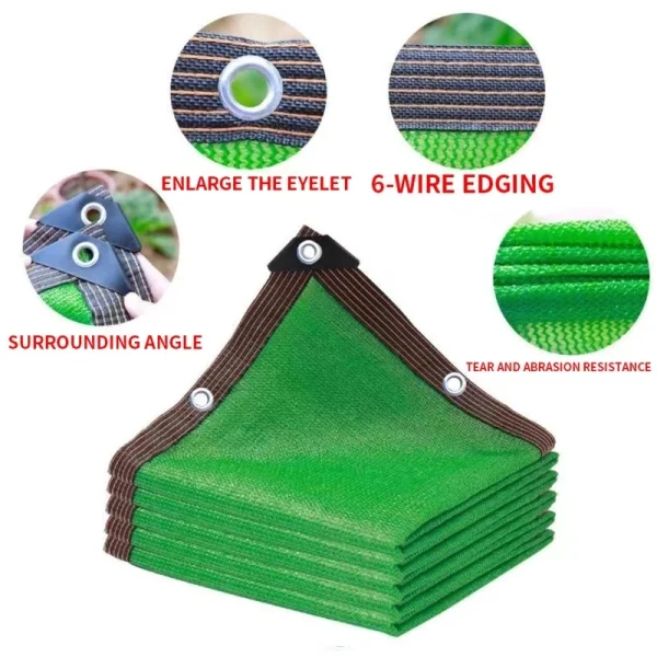 HDPE Sunshade Net for Garden, UV Protection, Outdoor Pergola, Sun Cover, Pool Awning, Plant Shed Sail, 90% Shading - Image 11