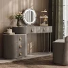 Best Selling Modern Dressing Table with Drawers Bedroom Furniture Solid Wood Dresser Table - Image 6