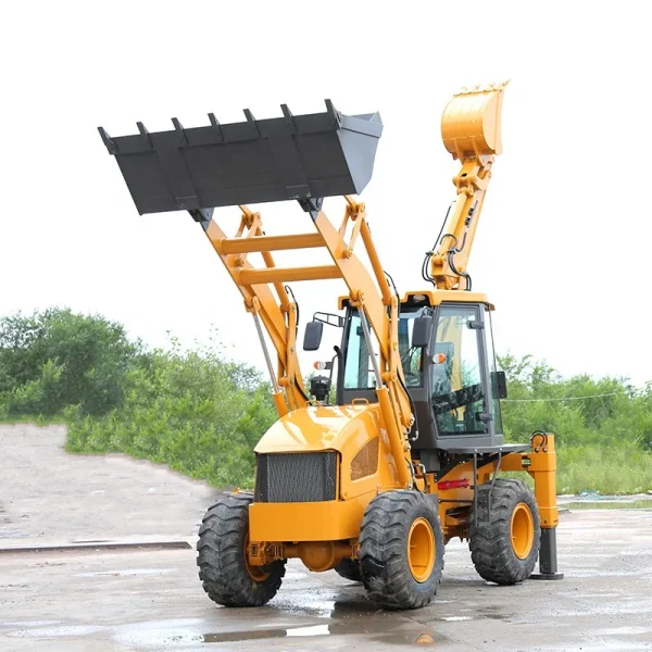 Farm 4wd loader backhoe mower 4x4 lawnmower single plough use tractor trenching machine agricultural agricolas mexico from China - Image 2