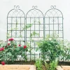 2 Pack Metal Garden Trellis 71" x 19.7" Rustproof Trellis for Climbing Plants Outdoor Flower Support Black - Image 2