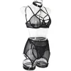 Spicy Girl's 3-Piece Halter Mesh Lingerie Set Sexy Garter Brief Kit Eco-Friendly Packing - Image 17