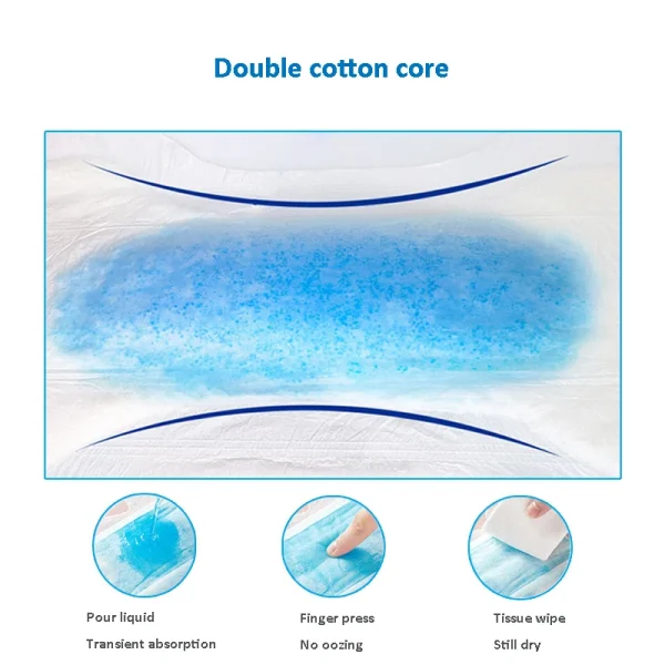 10Pcs Adult Diaper Leak-Proof Diapers Absorption Capacity Diapers Dummy Holder Disposable Adult Diaper XL - Image 3