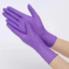 20/50PCS Disposable Nitrile Gloves Purple Powder-Free Rubber Hand Work Gloves for Mechanic Kitchen Beauty Household Cleaning - Image 5