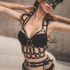 BDSM Harness for Women Body Harness Set Open Bra Faux Leather Bondage Leather Harness Belt Sexy Clothing Mature Kinky Fashion - Image 2